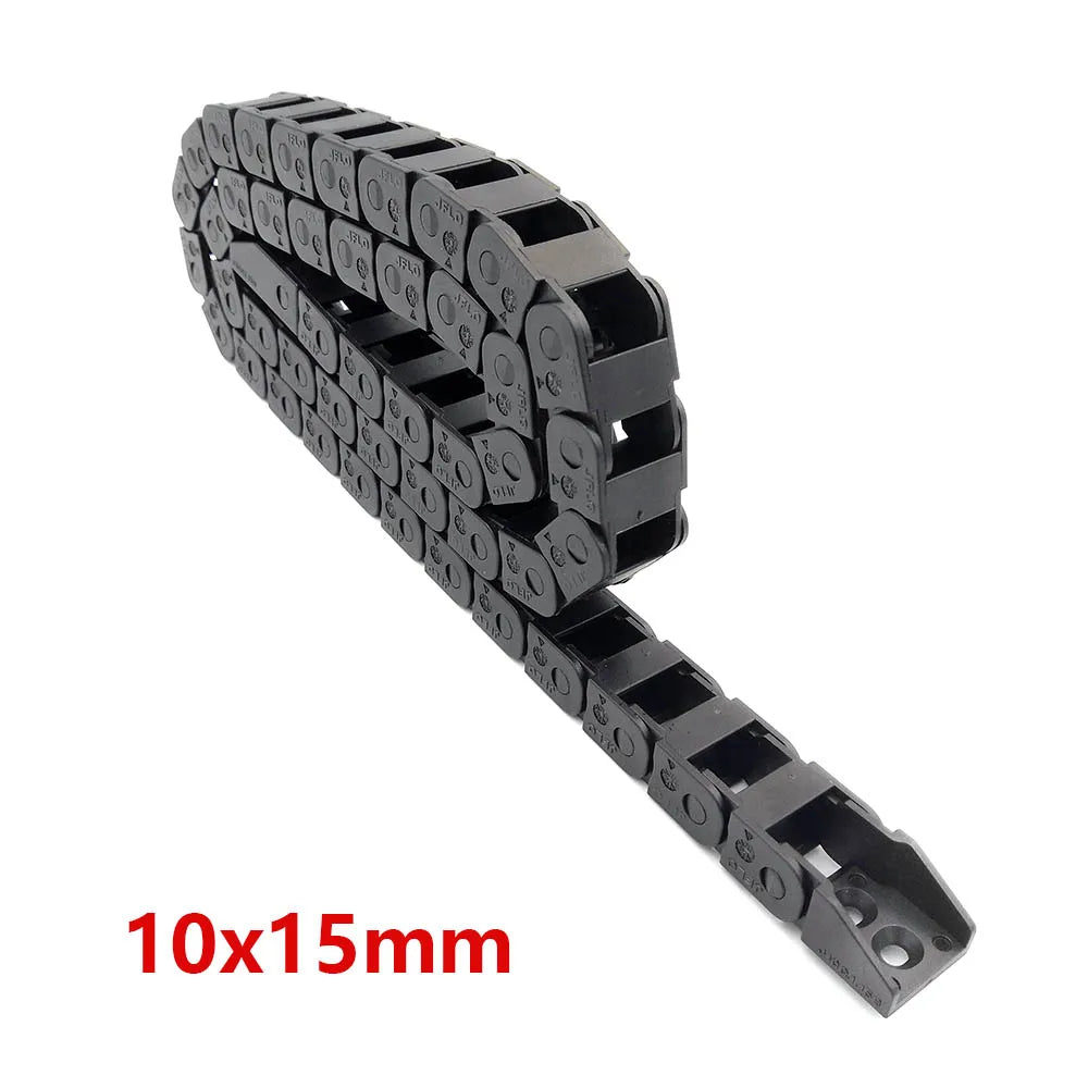 JFLO 1 Meter 10x10 10x15 10x20 Drahtträgerkabel Drag Chain Bridge Nicht öffnend mit Endverbinder Tanks Schleppleine、