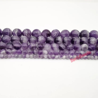 Fabrik Preis Runde Gemischte Lila Farbe Amethysten Perlen Naturstein Perlen 6 8 10 12mm Diy Armband Halskette für Schmuck Machen
