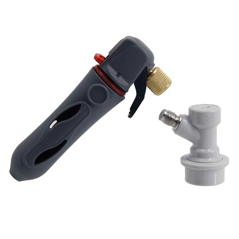 Ball Lock CO2 Patrone Fass Ladegerät Tragbare Homebrew Fassging Fassbier Abgabe Soda, Der Tragbare CO2 Fass Ladegerät