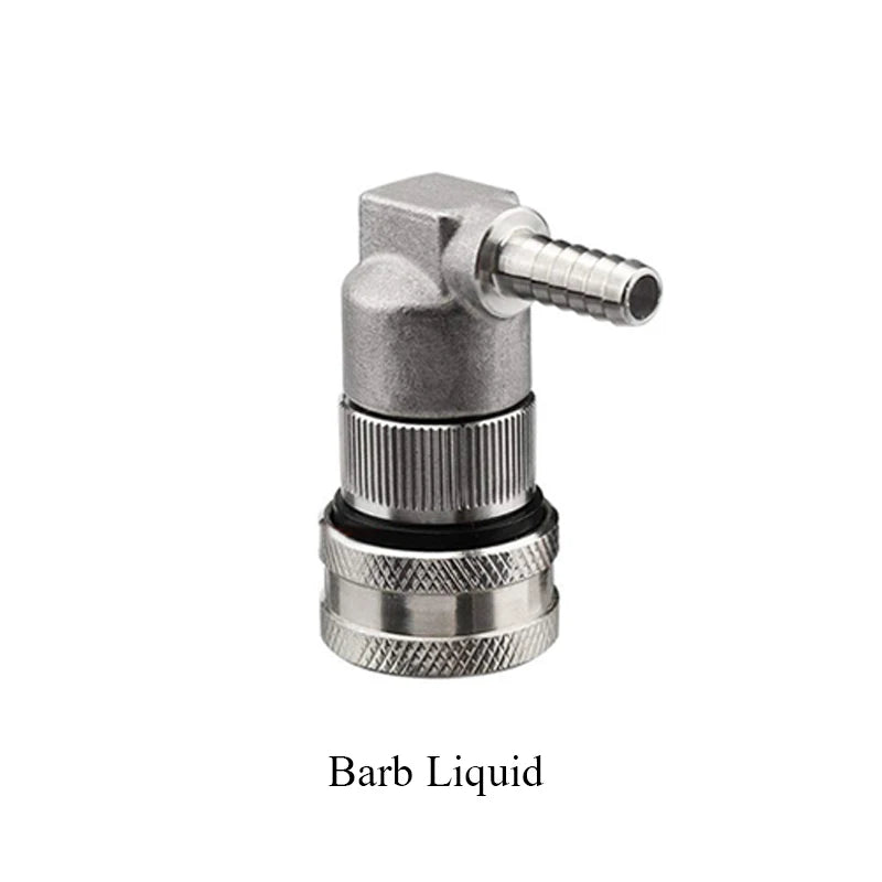 Edelstahl-Kugelverriegelung zum Trennen von selbstgebrauten Bierfass, Schnellkupplung, Corny Keg Dispenser, Gas/Flüssigkeit, 1/4 Zoll Stange und 1/4 Zoll MFL