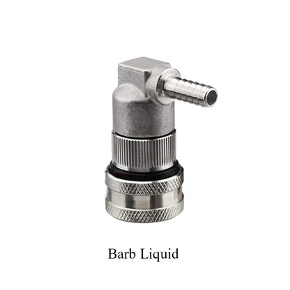 Edelstahl-Kugelverriegelung zum Trennen von selbstgebrauten Bierfass, Schnellkupplung, Corny Keg Dispenser, Gas/Flüssigkeit, 1/4 Zoll Stange und 1/4 Zoll MFL
