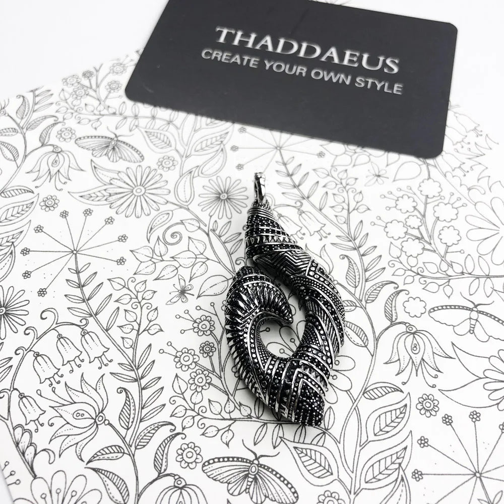 Anhänger Haken Maori Afrika Ornament Schädel Drachen Feder Eidechse Anker Ethnische Schmuck Europa Bijoux Geschenk Für Frau & Männer