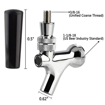 Hause Brauen Bier Tap Wasserhahn mit Flow Control Ventil, UNS Standard Fassbier Wasserhähne Einstellbare Fass Spender Ball Lock Trennen Kit