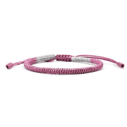 Multicolored Thread Bracelet, Tibetan Buddhism, Love, Lucky Charm, Tibetan Bracelets and Bangles for Women and Men, Handmade Knotted Rope