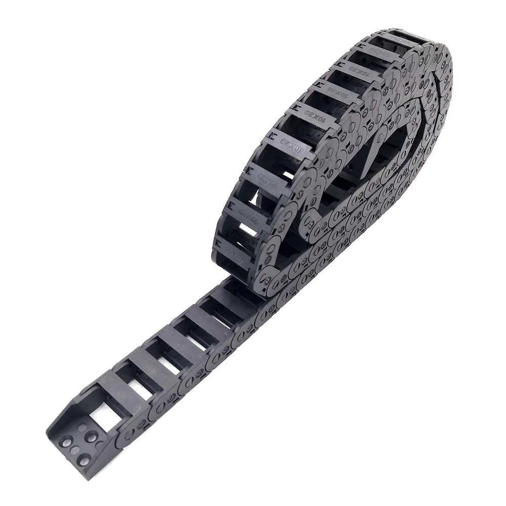 YCHEN 1 Meter 10x11mm 10x15mm 10x20mm 10x30mm Kabelschleppkette für den Außenbereich, Öffnungstanks, Getriebe, Schleppleine