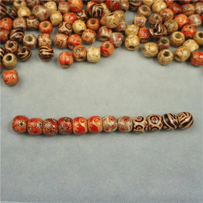 Louleur Hohe Qualität Vintage Natürliche Große Loch Holz Perlen Für Halskette Armband Charms für Diy Schmuck Machen Haar Zubehör
