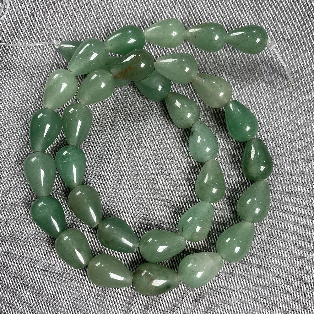 33 teile/los Natürliche Achate Perlen Runde Wasser Tropfen Form Lose Perlen für Die DIY Halskette Armbänder Länge 40cm Größe 8x12mm