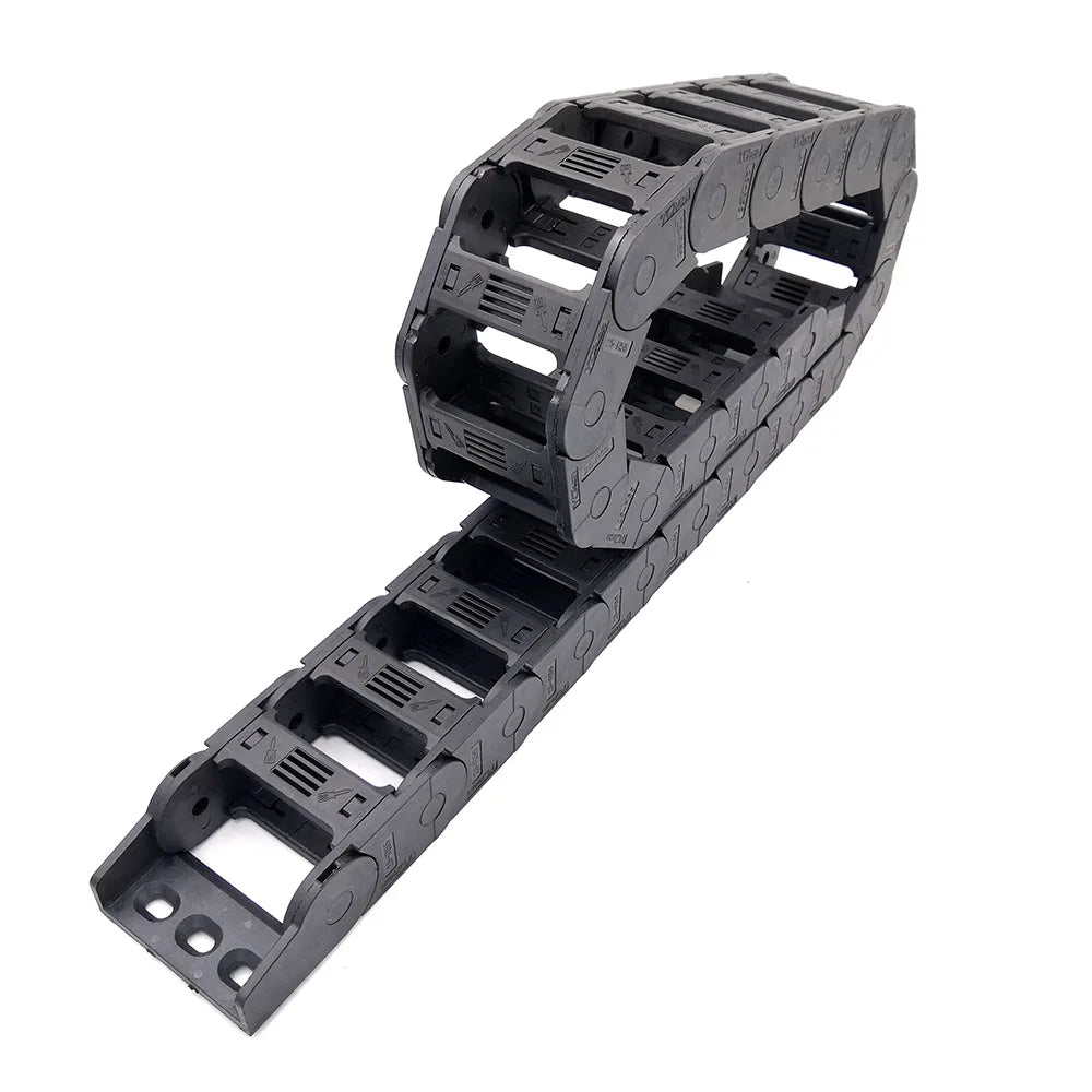 YCHEN 1 Meter 25er-Serie Schleppkette Kabelträger Kabelbrücke Typ 25X25 25X38 25X50 25X57 25X77 Übertragungsteile
