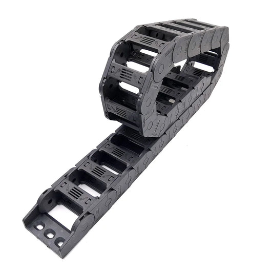 YCHEN 1 Meter 25er-Serie Schleppkette Kabelträger Kabelbrücke Typ 25X25 25X38 25X50 25X57 25X77 Übertragungsteile