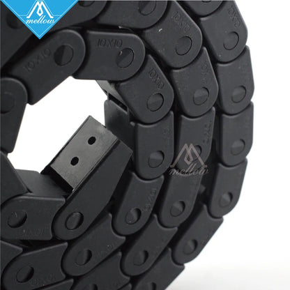 HEIßER! Beste !!! 10x10mm L1000mm Kabel Drag Kette Draht Träger mit ende anschlüsse für 3D Drucker Werkzeuge