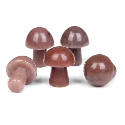 5 stücke Naturstein Pilz Figur Kristall Amethyst geschnitzt Handwerk Dekoration Wohnkultur Ornament Weihnachts geschenk 15x20mm