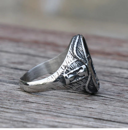 Vintage Nautischen Leuchtturm Viking Ring Männer 316L Edelstahl Nautischen Amulett Signet Ring Nordic Frieden Amulett Schmuck Geschenk