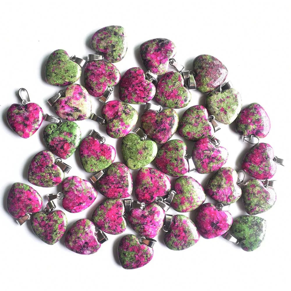 Großhandel 50 teile/los Mode 20mm herz naturstein amazonit charms anhänger für schmuck machen Kostenloser versand