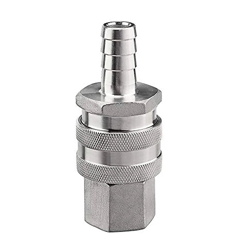 1/2" NPT Bier-Schnelltrennset, 1/2" Barb 304 Edelstahl Schnelltrennset Moonshine Fitting Connectors HomeBrewing