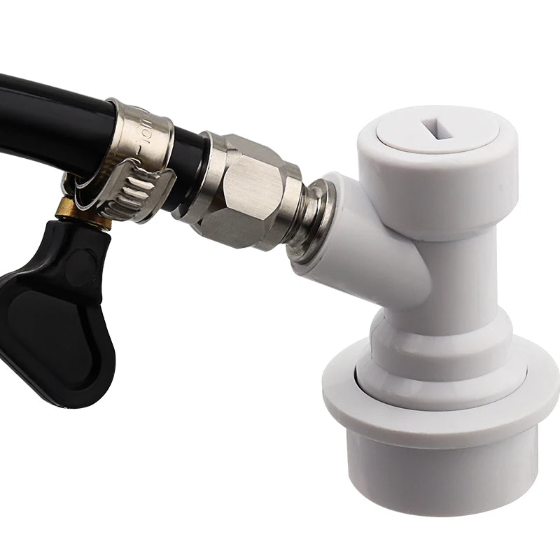 Home Brew Beer Gasleitungsbaugruppe, 5/16 Zoll PVC-Gaskohlisationsschlauch, W21,8 CO2-Regler mit Konvertierungsadapter für CO2-Gasflaschen