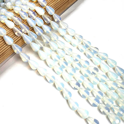33 teile/los Natürliche Achate Perlen Runde Wasser Tropfen Form Lose Perlen für Die DIY Halskette Armbänder Länge 40cm Größe 8x12mm