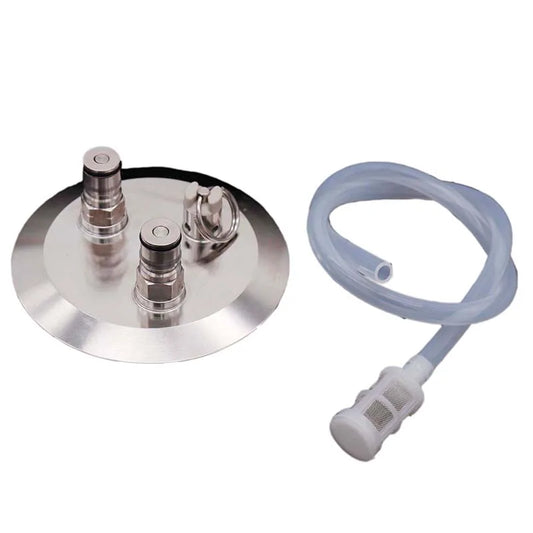 4 "Tri Clamp (119mm OD) ball Lock Konvertieren Deckel mit Gas Post Bier Post PRV 60cm Silikon Schlauch Homebrew Fass Ausrüstung