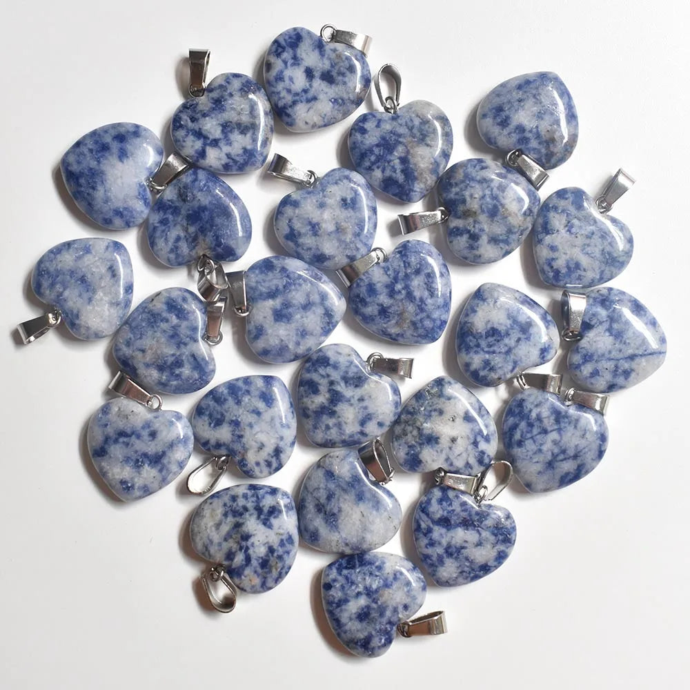 Großhandel 50 teile/los Mode 20mm herz naturstein amazonit charms anhänger für schmuck machen Kostenloser versand