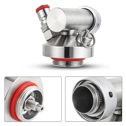 Edelstahl Bier Keg Tippen Dispenser Mini Brummstimme Speer, Einstellbare Tap Wasserhahn & Premium Co2 Ladegerät Kit homebrew Zubehör