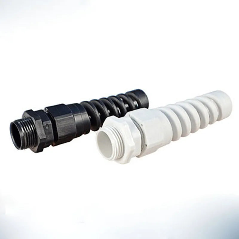 50 stücke Gummi gewinde verschraubung Nylon kabelverschraubung PG7 wasserdichte Draht Kabel leitung stecker IP68 Anti-biegen kunststoff kabel hülse