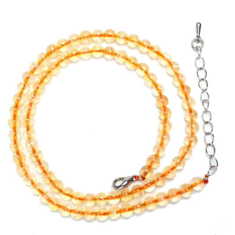 Natürliche 4mm Fluorit Amethyst Sonnenstein Apatit Quarz Perlen Halskette mehrere Farben Geschenke für Mädchen Mode Armband Halsband