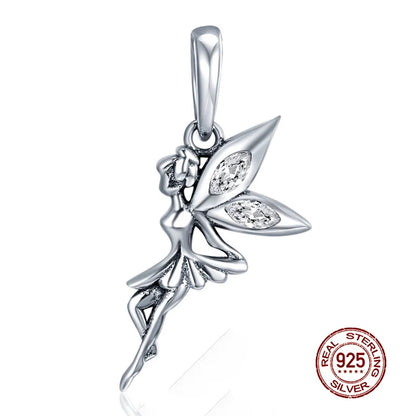 WOSTU Echt 925 Sterling Silber Herz Perlen Blume Retro Muster Charms Anhänger Fit Original DIY Armband Halskette Silber Schmuck