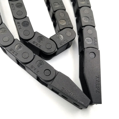 JFLO 1 Meter 5x5mm 7x7mm 10x10mm Schleppkettenbrücke, nicht öffnender Typ, technische Nylon-Kabelschutzkette
