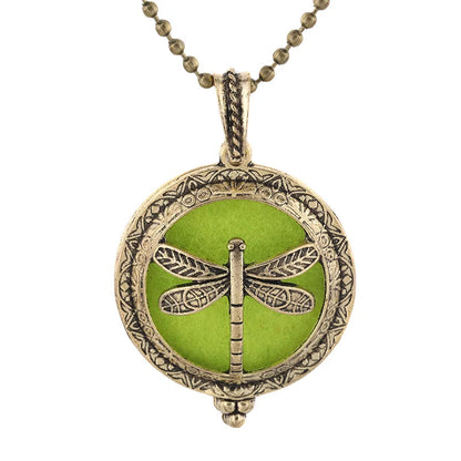 Neue Aroma Kaleidoskop Retro Halskette Antike Medaillon Anhänger Magnetische Parfüm Ätherisches Öl Diffusor Medaillon Aromatherapie Schmuck