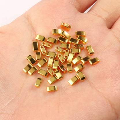 Natürliche Stein Zwei Loch Hämatit Stein Mineral Lose Spacer Perlen Für Schmuck Handgemachte Diy Armband Halskette Ohrringe Tila