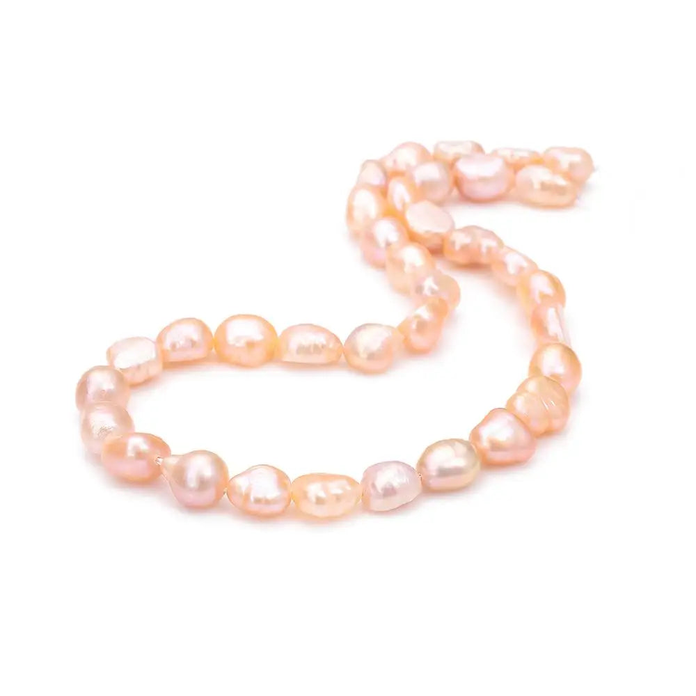 Feine 100 % natürliche Süßwasserperlen, rosa, weiß, unregelmäßige Reisform, Perlen für Schmuckherstellung, DIY-Armband, Halskette, Ohrringe