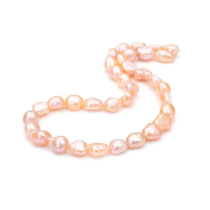 Feine 100 % natürliche Süßwasserperlen, rosa, weiß, unregelmäßige Reisform, Perlen für Schmuckherstellung, DIY-Armband, Halskette, Ohrringe
