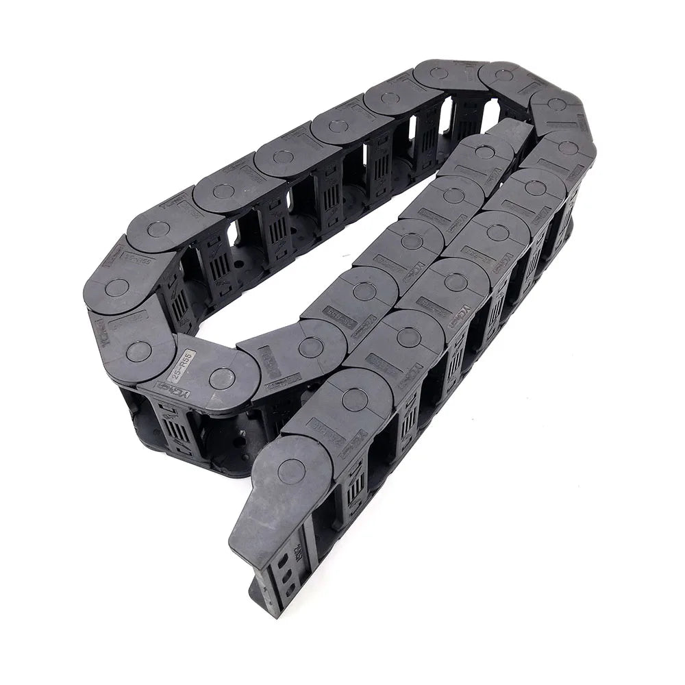 YCHEN 1 Meter 25er-Serie Schleppkette Kabelträger Kabelbrücke Typ 25X25 25X38 25X50 25X57 25X77 Übertragungsteile