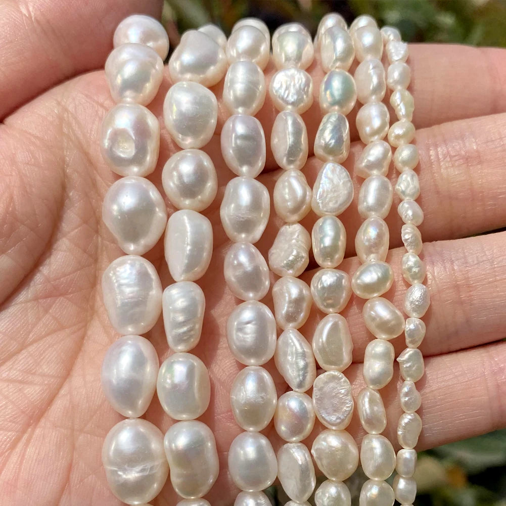 Natürliche Süßwasser perlen Perlen hochwertige unregelmäßige Form Punsch lose Perlen für Schmuck machen DIY Halskette Armband
