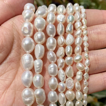 Natürliche Süßwasser perlen Perlen hochwertige unregelmäßige Form Punsch lose Perlen für Schmuck machen DIY Halskette Armband