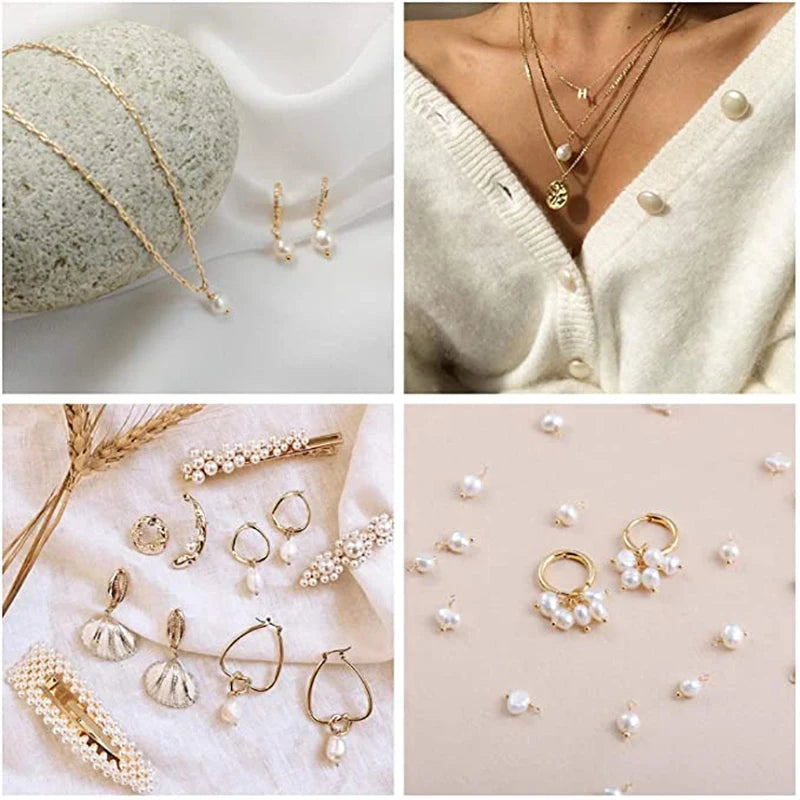 Charme Unregelmäßigen Nachahmung Barocke Perle Perlen für DIY Schmuck Machen Frauen Barock Perle Drop Ohrringe Punk Schmuck