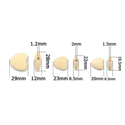 20/22/30mm Pfirsich herz Holz Umweltfreundliche Holz Charme Lose Perlen Für Schmuck Machen DIY Armbänder Halskette anhänger Zubehör