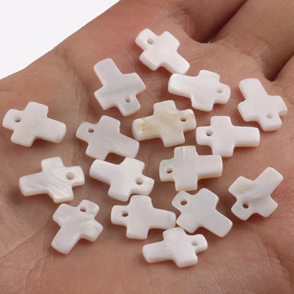 Weißer Stern, rund, Perlmutt-Muschel-Charms, natürliche Muschel-Halsketten-Anhänger für Schmuckherstellung, DIY-Ohrring-Zubehör, 30 Stück