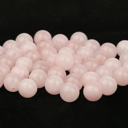 Naturstein Rose Rosa Quarz Kristall Runde Lose Perlen 15''Strang 4 6 8 10 12 MM Pick Größe für Schmuck Machen Diy Armband