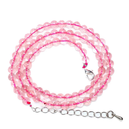 Natürliche 4mm Fluorit Amethyst Sonnenstein Apatit Quarz Perlen Halskette mehrere Farben Geschenke für Mädchen Mode Armband Halsband