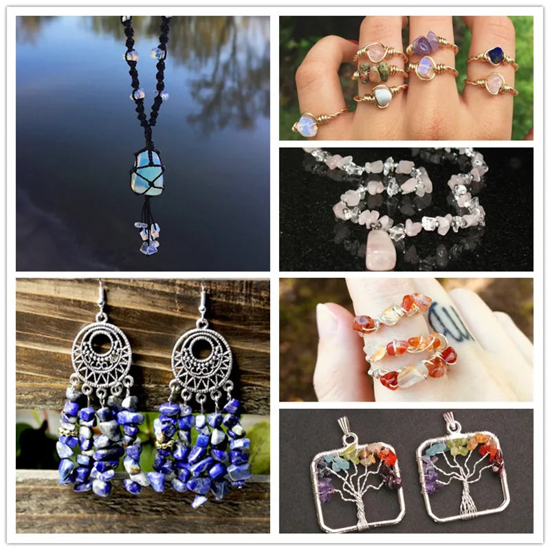 Natürliche Kies Stein Perlen Lapis Lazuil Bostwana Sodalith Chips Perle für Halskette Ohrringe Armbänder Schmuck Kette Perlen 3-5mm