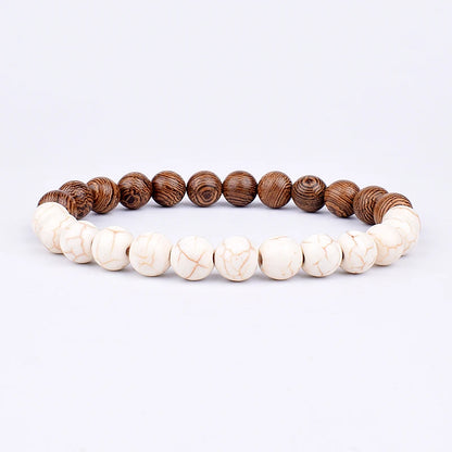Vulkanstein-Armband für Männer, Lava-Holz, 8 mm Perlen, Armband, tibetischer Buddha, Handgelenkkette, Damen- und Herrenschmuck, Geschenk, neue Armbänder
