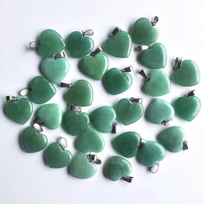 Großhandel 50 teile/los Mode 20mm herz naturstein amazonit charms anhänger für schmuck machen Kostenloser versand