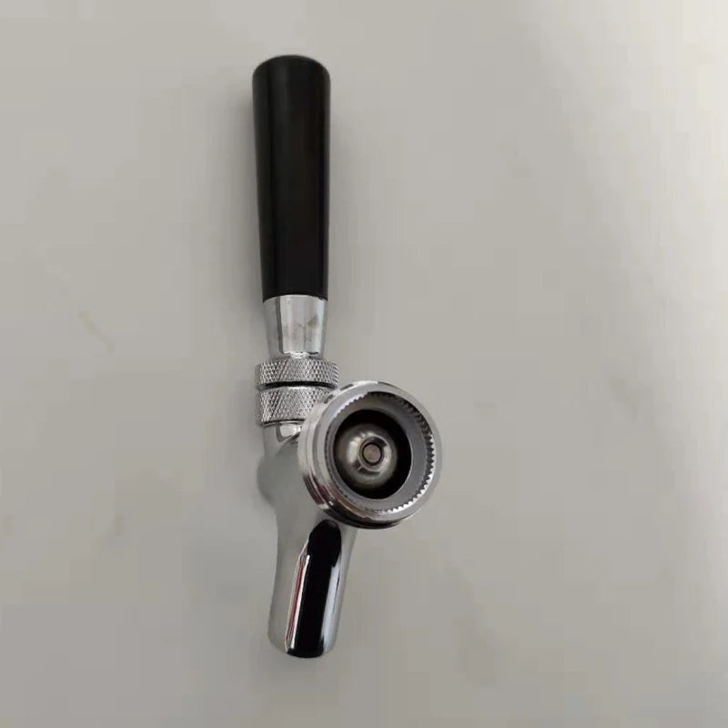 Hause Brauen Fassbier Wasserhahn Einstellbar Bier Tap Wasserhahn mit Flow Controller Chrome Plating Schaft mit Gewinde Ball Lock