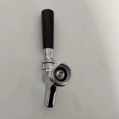 Hause Brauen Fassbier Wasserhahn Einstellbar Bier Tap Wasserhahn mit Flow Controller Chrome Plating Schaft mit Gewinde Ball Lock