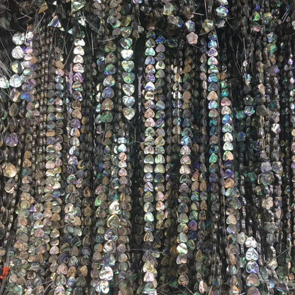 10 teile/paket 10/12/15mm Natürliche Herz Form Abalone Perle Shell Perlen Für Modeschmuck, Die Entdeckungen DIY Halskette Armband