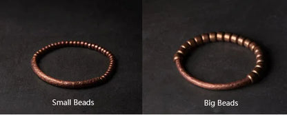 Handgefertigtes Armband aus gehämmertem reinem Kupfer, Vintage-Armband, künstlich, oxidiert, Street-Rock-Stil, Metall, Unisex-Schmuck für Männer und Frauen