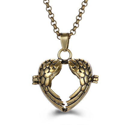 2020 beliebte Multi-Stile hohle Vintage-Halskette Schmuck Musik Ball Schwangerschaft Glocke Halskette Aroma ätherisches Öl Medaillon Anhänger