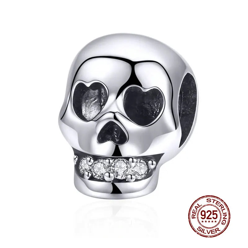 WOSTU 925 Sterling Silber Tier Cat Charm Anhänger Herz Familie Marienkäfer Bee Perlen Fit Original Armband DIY Schmuck Für Frauen