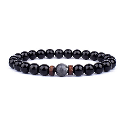 Vulkanstein-Armband für Männer, Lava-Holz, 8 mm Perlen, Armband, tibetischer Buddha, Handgelenkkette, Damen- und Herrenschmuck, Geschenk, neue Armbänder