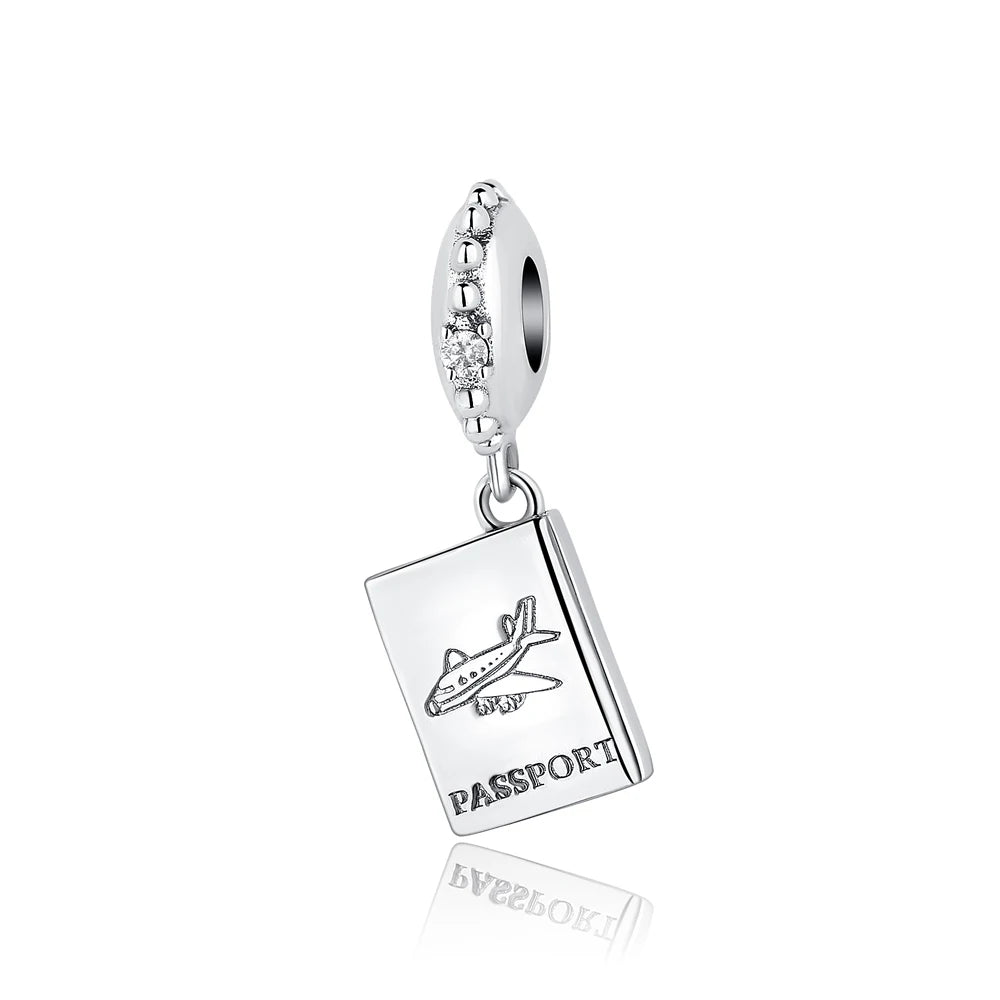 Original 100% 925 Sterling Silber Charm Bead Reise Taxi Motorrad Riesenrad Charms Fit Pandora Armbänder Frauen Diy Schmuck